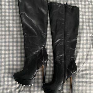 Black high boots